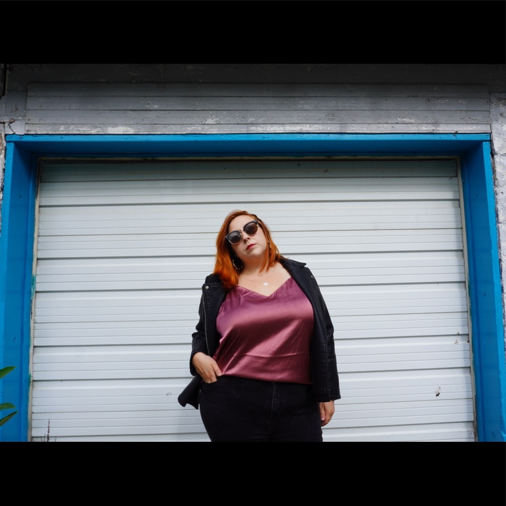 Faux leather jacket